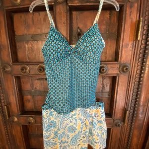 Athleta 2 piece tankini/swimsuit